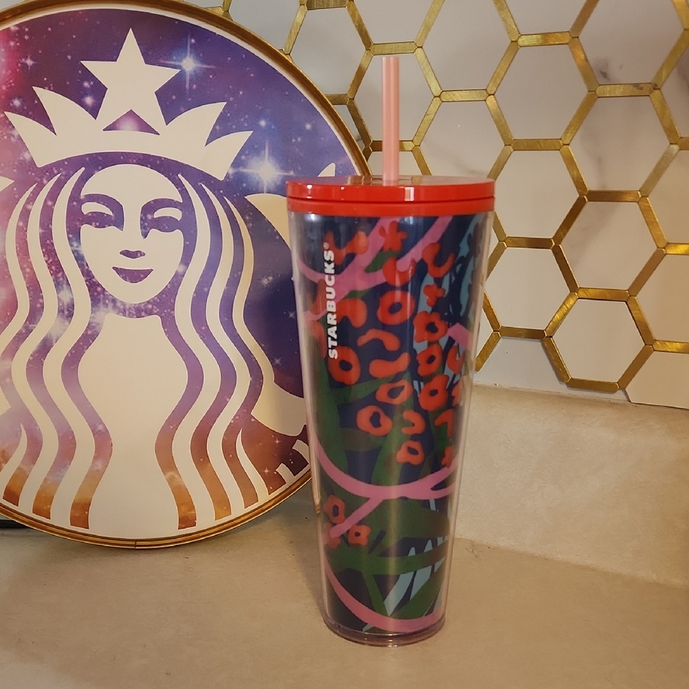 Starbucks Animal Print Tumbler - New W/ Tag